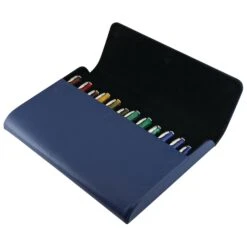 Pineider Genuine Italian Leather Pen Case, 12 Pens -Famous Pen Shop 123