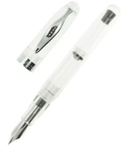 Noodlers Ahab Flex Fountain Pen - Clear Demo #15021