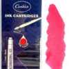 Conklin Fountain Pen Ink Cartridges, 12 Pack, Red