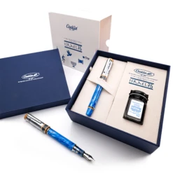Conklin Israel 75th Anniversary Limited Edition Fountain Pen & Ink Bottle Set -Famous Pen Shop 36a3814a be43 5944 8a7a 6ce8928c6db7