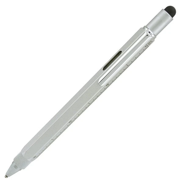 Monteverde 9 In 1 One Touch Tool Ballpoint Pen & Stylus, Silver 1 Monteverde 9 In 1 One Touch Tool Ballpoint Pen & Stylus, Silver