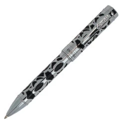 Conklin Endura Deco Crest Ballpoint Pen, Black & Chrome