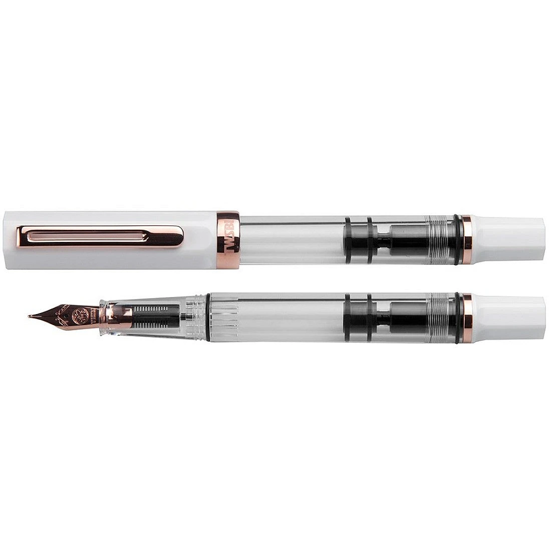 TWSBI ECO White Rose Gold Fountain Pen 1 TWSBI ECO White Rose Gold Fountain Pen