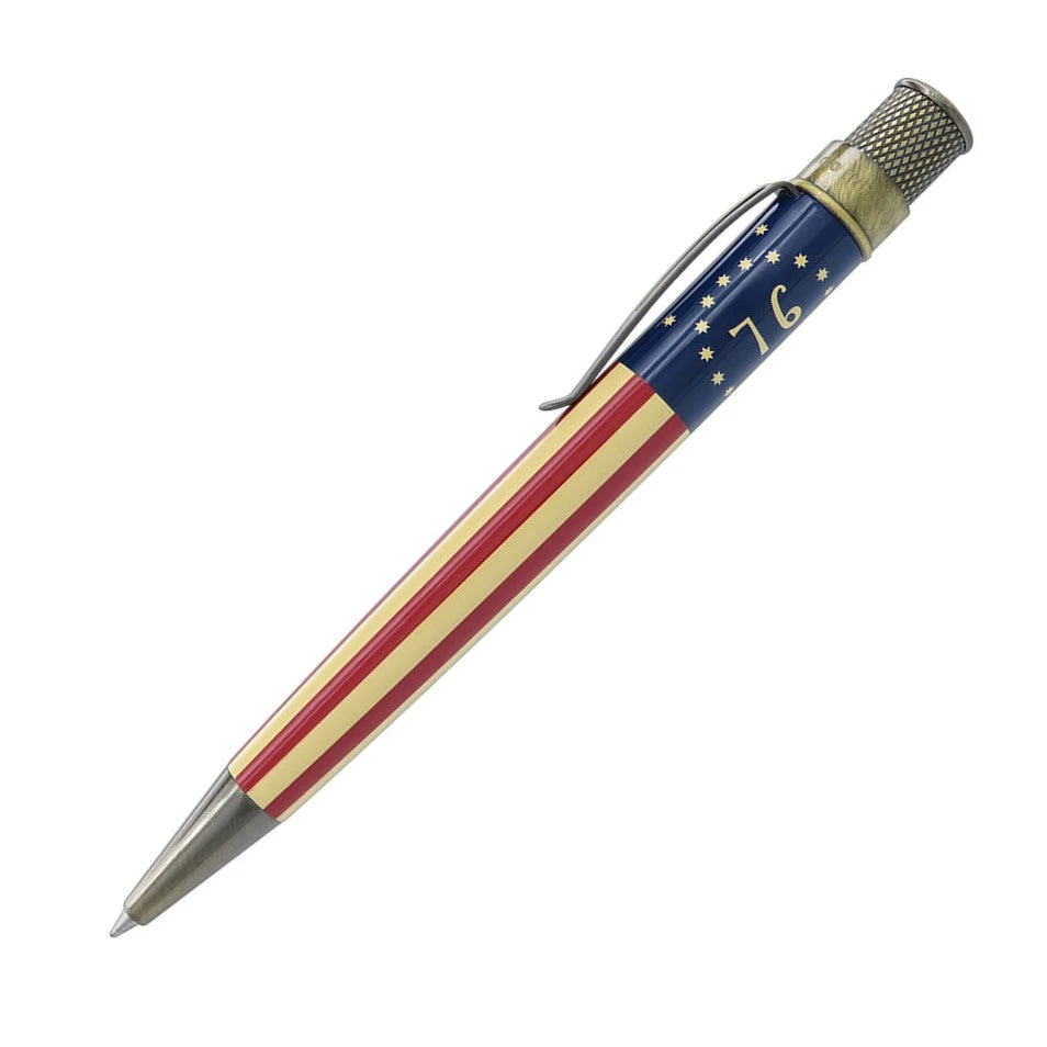 Retro 51 Tornado Vintage Metalsmith Rollerball Pen, Bennington Flag 1 Retro 51 Tornado Vintage Metalsmith Rollerball Pen, Bennington Flag