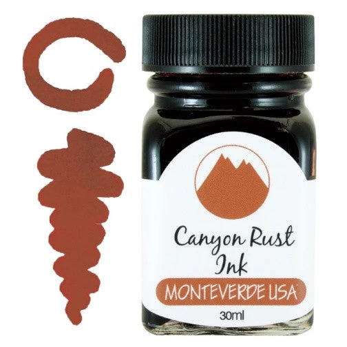 Monteverde 30ml Fountain Pen Ink Bottle, Canyon Rust 1 Monteverde 30ml Fountain Pen Ink Bottle, Canyon Rust