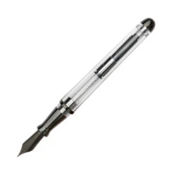 Pineider Avatar UR Demo Black Trim Clear Fountain Pen, Medium