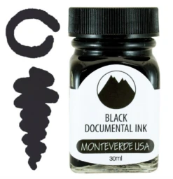 Monteverde 30ml Fountain Pen Ink Bottle, Documental Black