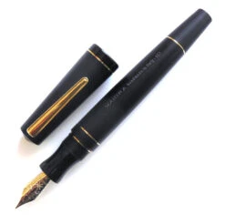 Maiora Impronte, Matte Black, Oversized Fountain Pen, Fine Nib