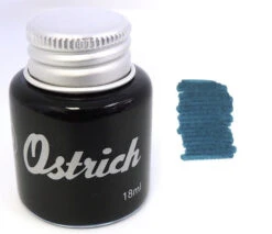 Ostrich Fountain Pen Ink Bottle, 18ml, Lake Baikal Blue Green