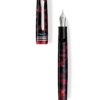 Tibaldi N60 Ruby Red Resin Fountain Pen, Palladium Trim, Broad Nib