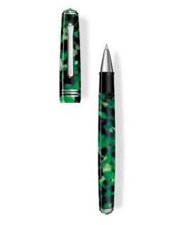 Tibaldi N60 Emerald Green Resin Rollerball Pen, Palladium Trim