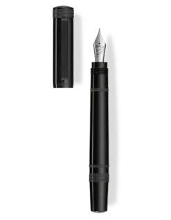 Tibaldi Perfecta Rich Black Fountain Pen, Fine Nib