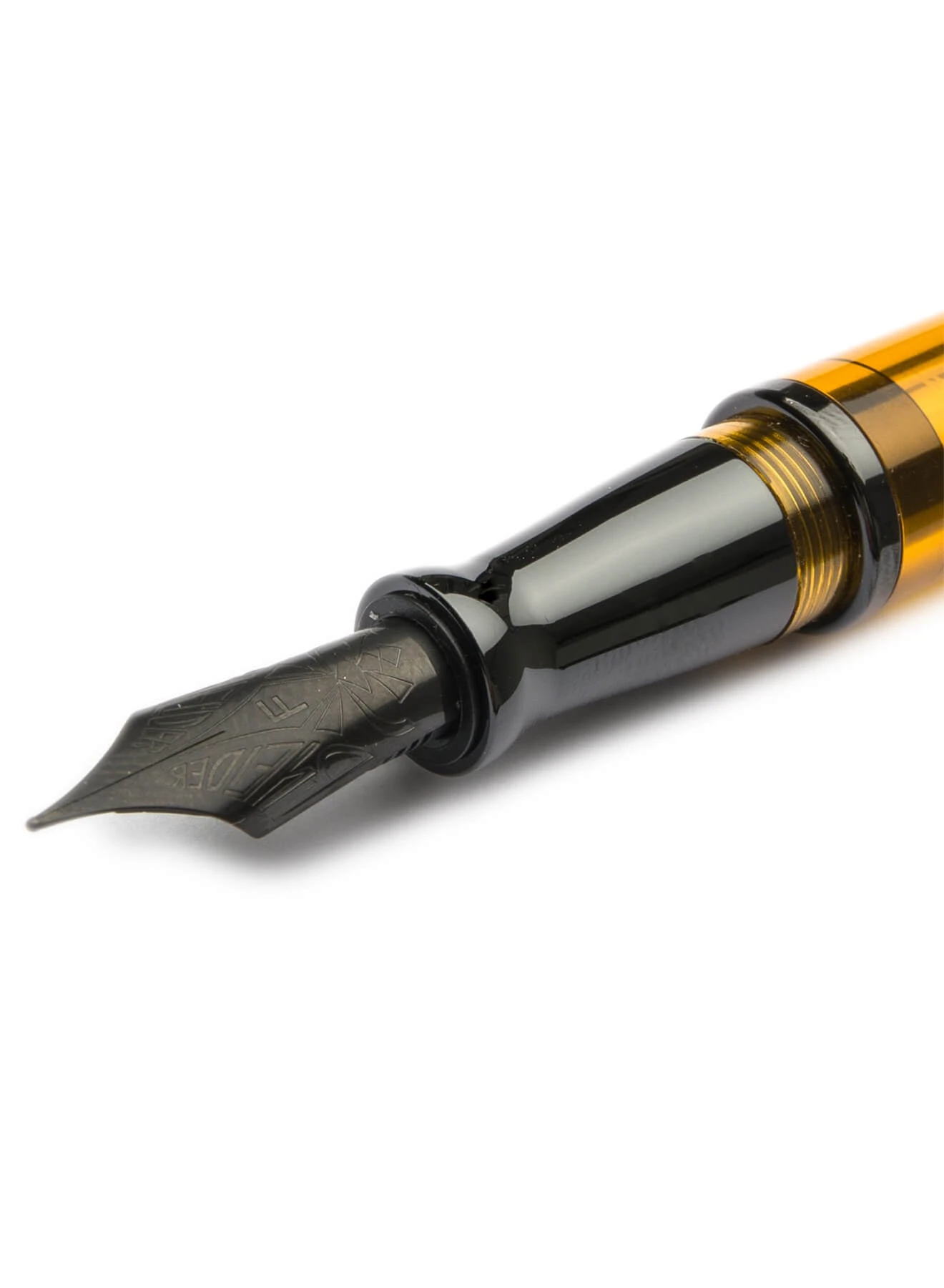 Pineider Avatar UR Demo Black Trim Amber Fountain Pen, Fine 2 Pineider Avatar UR Demo Black Trim Amber Fountain Pen, Fine - Image 2