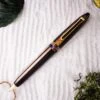 Tibaldi Bononia Seilan Purple Resin Ballpoint Pen, Gold Trim