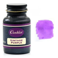 Conklin Classic Fountain Pen Ink Bottle, Vintage Purple, 60ml Glass Bottle