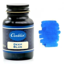 Conklin Classic Fountain Pen Ink Bottle, Deep Blue, 60ml Glass Bottle