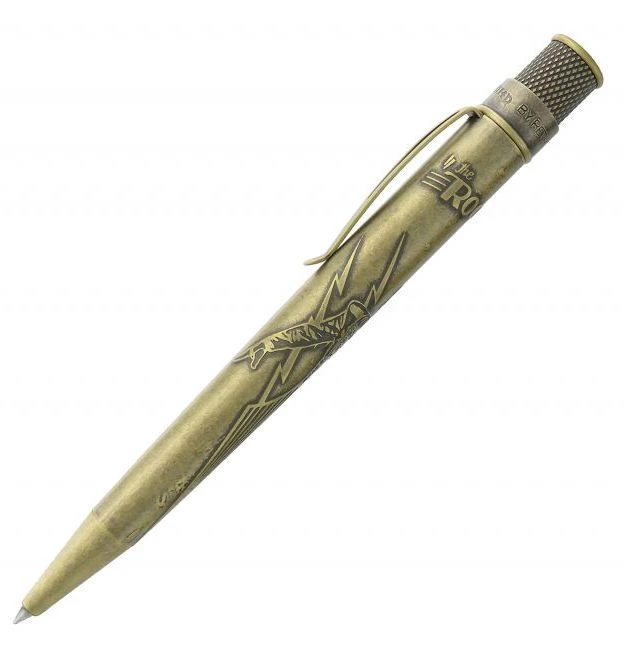 Retro 51 Okkto Rocketeer Tornado Rollerball Pen, Rocketeer Brass 1 Retro 51 Okkto Rocketeer Tornado Rollerball Pen, Rocketeer Brass